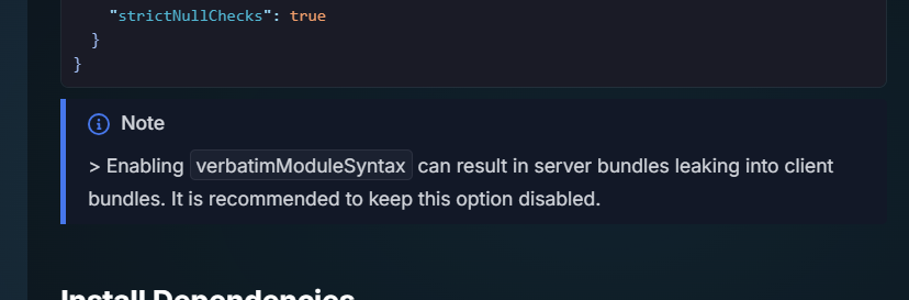 tanstac-start-documentation-varbatim-warning